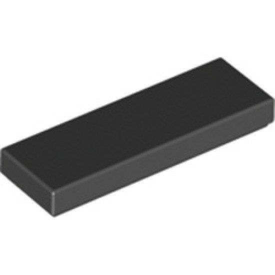 Flat Tile 1x3 Black