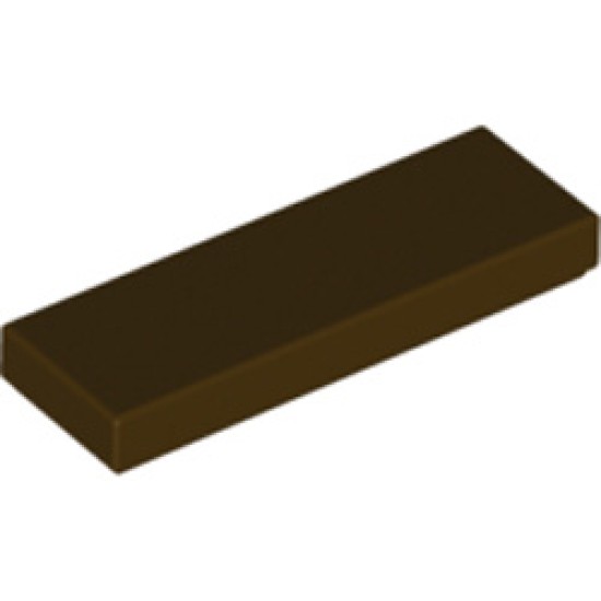 Flat Tile 1x3 Dark Brown