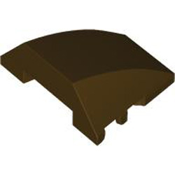 Brick 4x3 with Bow / Angle Dark Brown