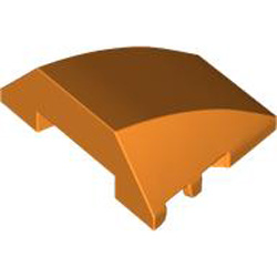 Brick 4x3 with Bow / Angle Bright Orange