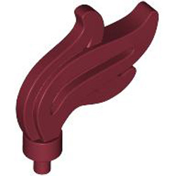 Feather Dark Red
