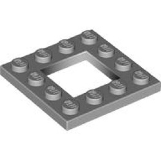 Frame Plate 4x4 Medium Stone Grey