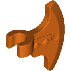 Axe Head with Hole Diameter 3.2 Reddish Orange