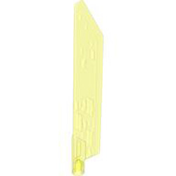 Weapon with Cross Hole Number 1 Transparent Fluorescent Green