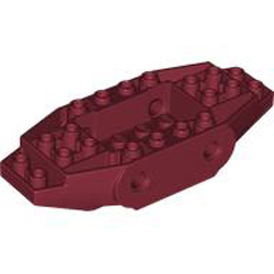 Brick 4x10x1 2/3 Inverted Degree 22 with 4.85 Hole Dark Red