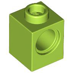 Technic Brick 1x1 Bright Yellowish Green