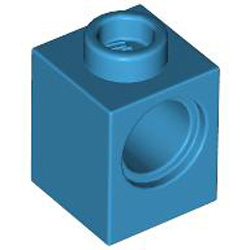 Technic Brick 1x1 Dark Azur
