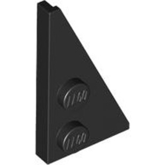 Right Plate 2x4 Degree 27 Black