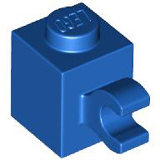 Brick 1x1 with Holder Vertical Bright Blue