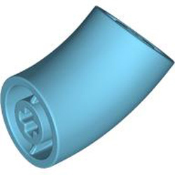 Design Element Degree 135 with Crosshole Number 2 Medium Azur