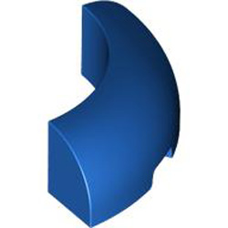 1/4 Arch Brick 3x3 with Cutout Number 1 Bright Blue