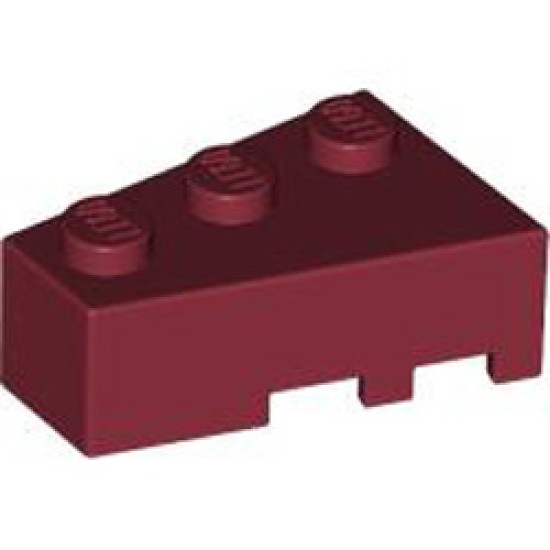 Left Roof Tile 2x3 Dark Red