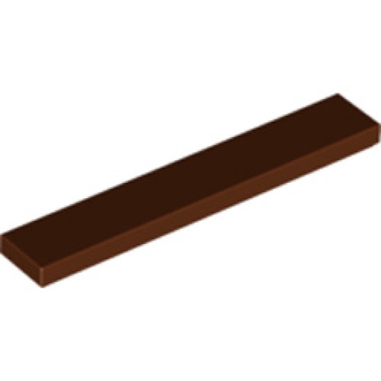 Flat Tile 1x6 Reddish Brown