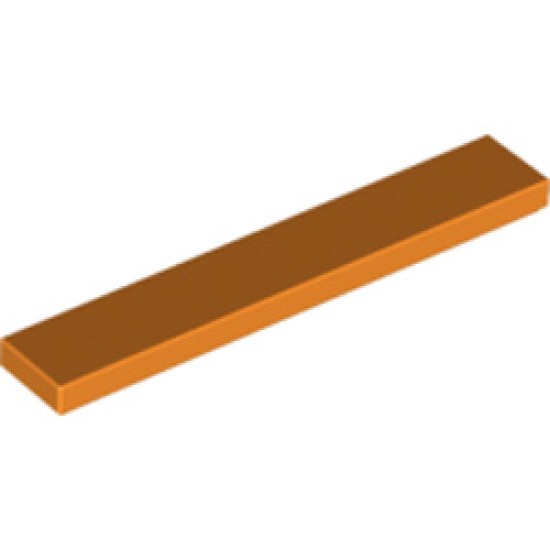 Flat Tile 1x6 Bright Orange