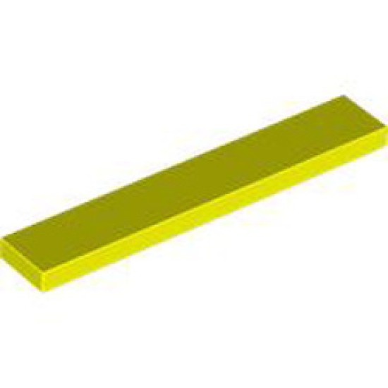 Flat Tile 1x6 Vibrant Yellow