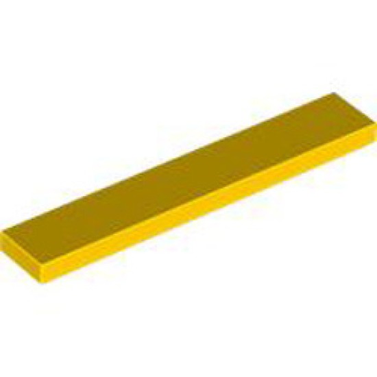 Flat Tile 1x6 Bright Yellow