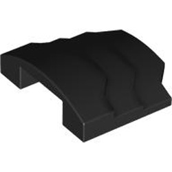 Design Brick 4x1 with Bow Black