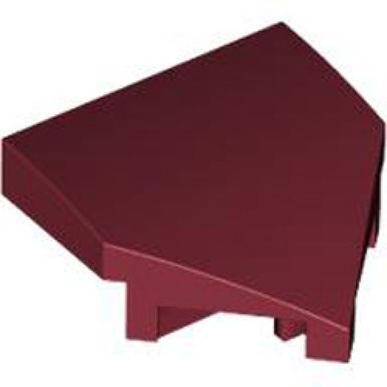 Plate with Bow 2x2x2/3 45 Degree Dark Red