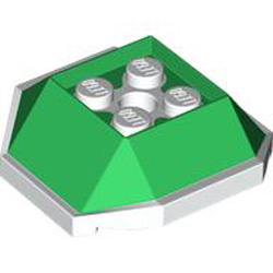 Decoration Element 4x4 Number 1 Dark Green