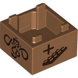 Box 2x2 Bottom Number 6 Medium Nougat