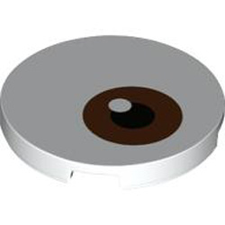 Tile 3x3 Circle Number 3 White