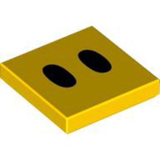 Flat Tile 2x2 Number 433 Bright Yellow