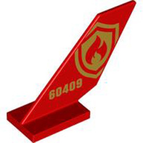 Rudder 2x6x4 Number 9 Bright Red