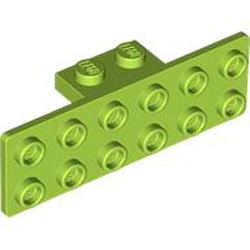 Plate 1x2 with 1.5 Plate 2x6 Downwards Bright Yellowish Green