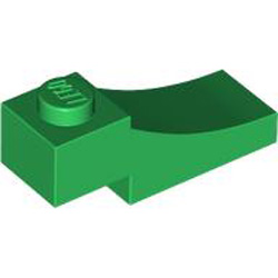 Brick 1x3 Outside Half Arch with Cutout Dark Green