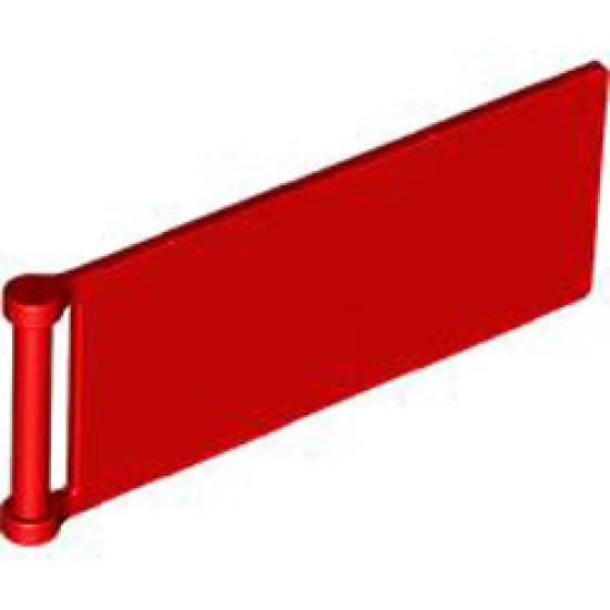 Flag 3x8 with 3.2 Shaft Bright Red