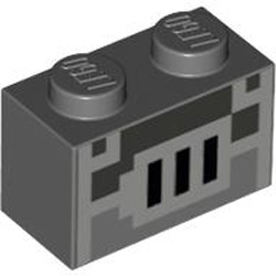 Brick 1x2 Number 90 Dark Stone Grey