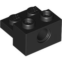 Brick 2x2 with 4.85 Hole Number 1 Black