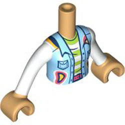 Torso Girl with Arm Number 469 White