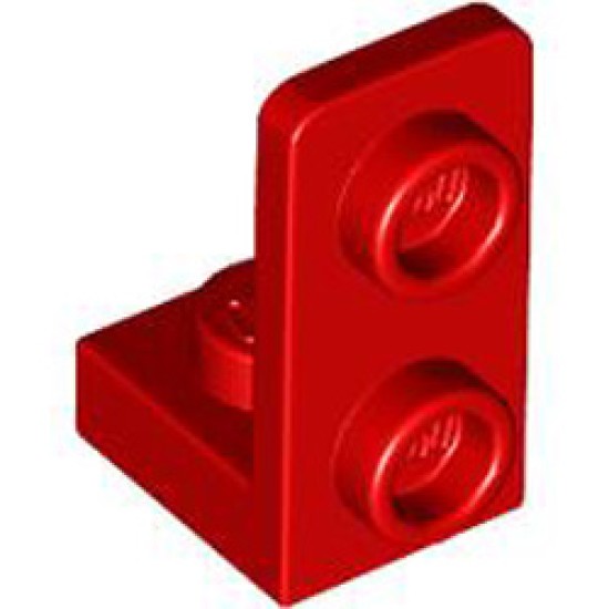 Plate 1x1 with 1.5 Plate 1x2 Upwards Bright Red