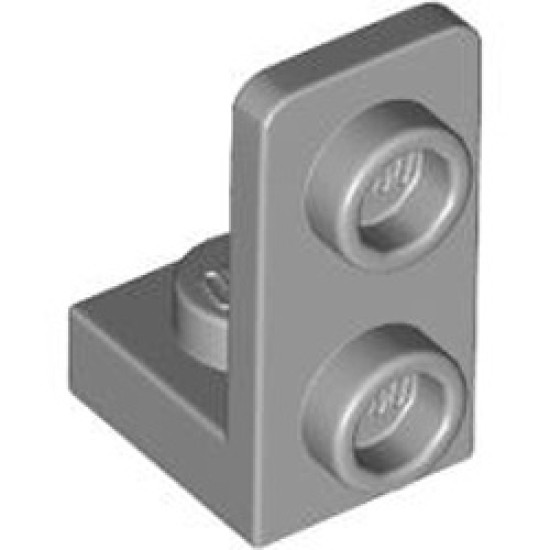 Plate 1x1 with 1.5 Plate 1x2 Upwards Medium Stone Grey