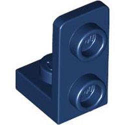 Plate 1x1 with 1.5 Plate 1x2 Upwards Earth Blue