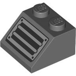 Roof Tile 2x2 45 Degree Number 30 Dark Stone Grey