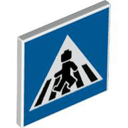 Four-Sided Sign with Snap Number 6 White
