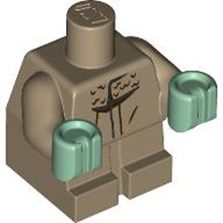 Mini Figure Baby Body Number 6 Sand Yellow