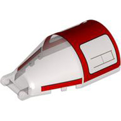 Cockpit 4x6x2 with Front Shaft Number 2 Transparent Brown