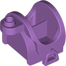 Saddle 2x2 with 1 Knob Medium Lavender