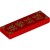 Flat Tile 1x3 Number 37 Bright Red