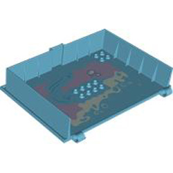 Design Plate Book with 4.85 Hole Number 8 Medium Azur