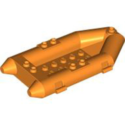 Rubber Boat 6x10 Assembly Bright Orange