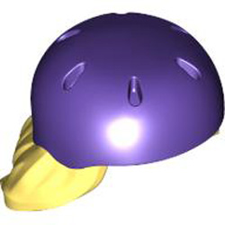 Mini Wig with Helmet Number 3 Cool Yellow