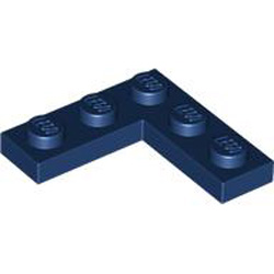 Corner Plate 1x3x3 Earth Blue