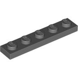 Plate 1x5 Dark Stone Grey