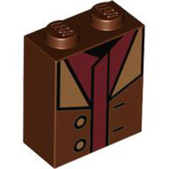 Brick 1x2x2 Number 192 Reddish Brown