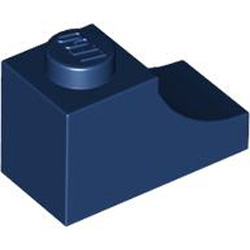 Brick 1x2 Outside Half Arch Number 1 Earth Blue