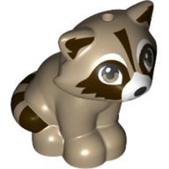 Raccoon with Hole Diameter 1.5 Number 1 Sand Yellow